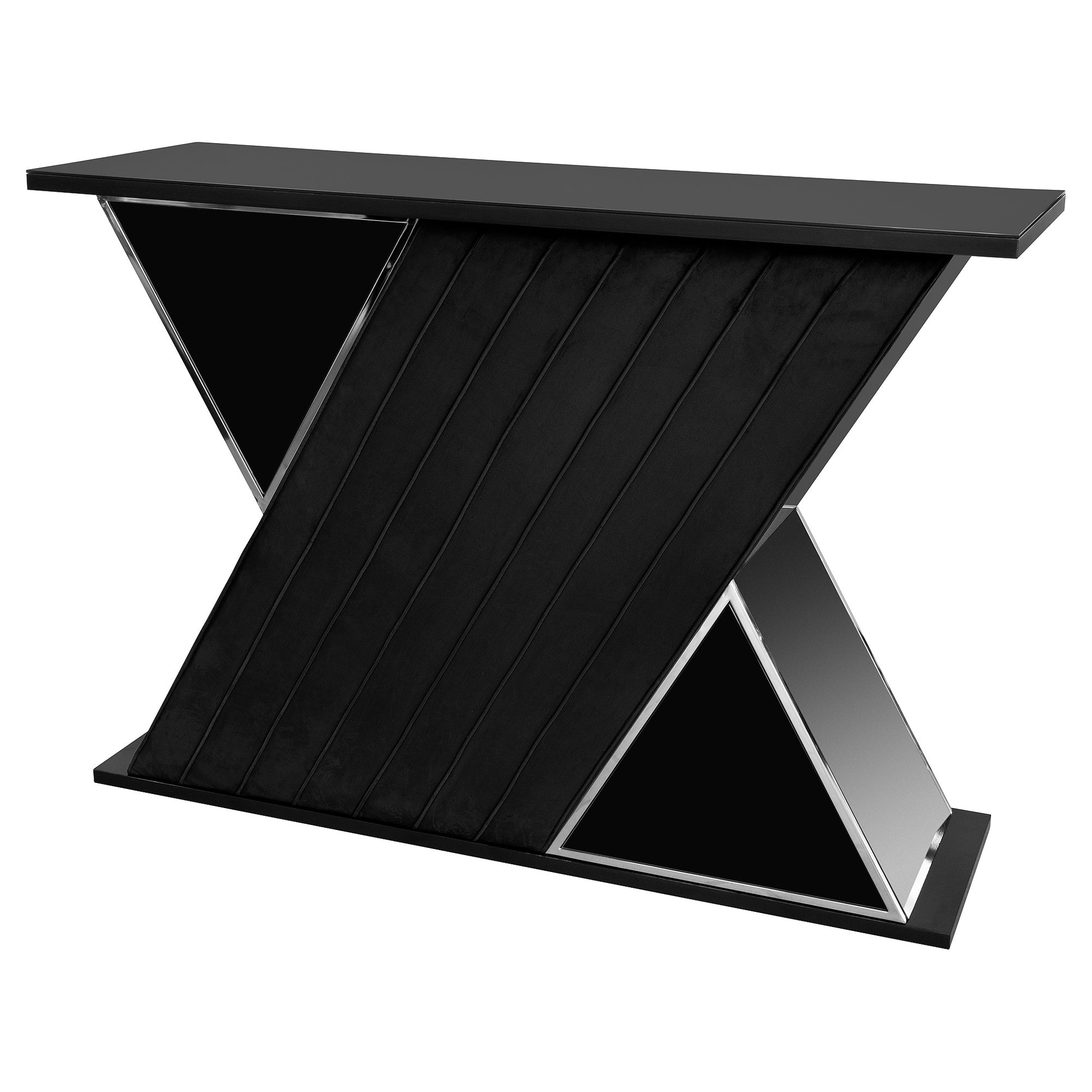 X Bar Colorado, Freestanding Unit, Slick Black Finish - The Happy Den