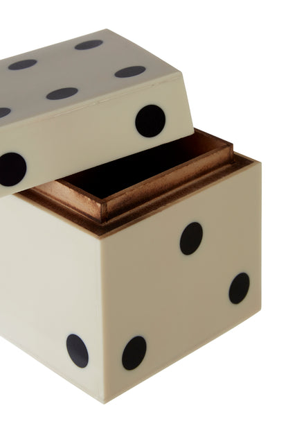 The Zazie Dice Box, White