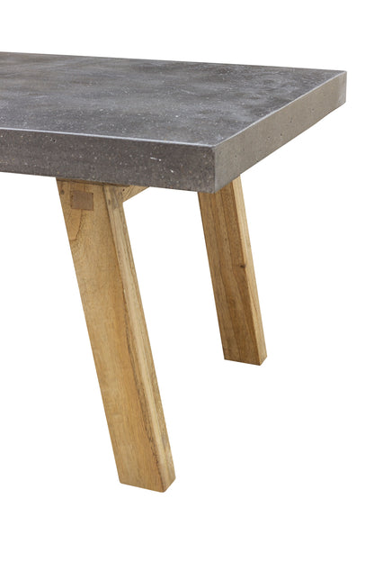 Aspect Coffee Table, Dark Grey Matt Finish, Concrete Top, 1100mm x 550mm