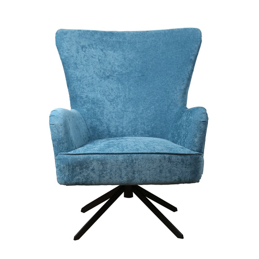 The Classic Charles Armchair, Available in Red Wine, Metal Grey & Blue Eyes - The Happy Den