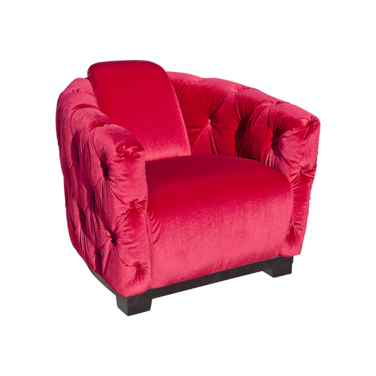 Pink Panther Arm Chair, Elevate Your Man-Cave with a Touch of Hot Pink - The Happy Den