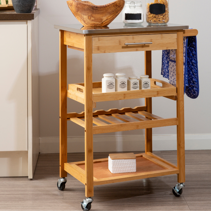 The Betty Bar Trolley & Wine Rack, 5 bottles, With Drawer