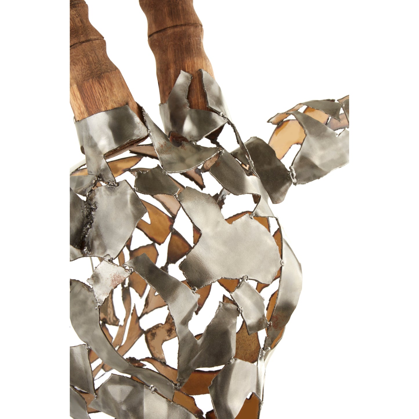 The Mad Max Antelope Ornament, Recycled Metal Shards, Wall Ornament - The Happy Den