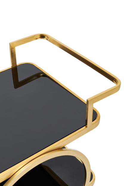 The Sanchez Drink Trolley, Gold & Black, Chic, Stylish & Cool