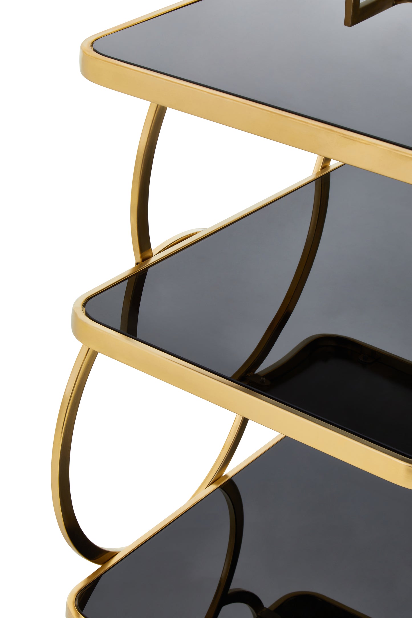 The Sanchez Drink Trolley, Gold & Black, Chic, Stylish & Cool