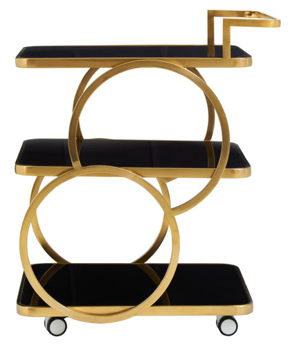 The Sanchez Drink Trolley, Gold & Black, Chic, Stylish & Cool