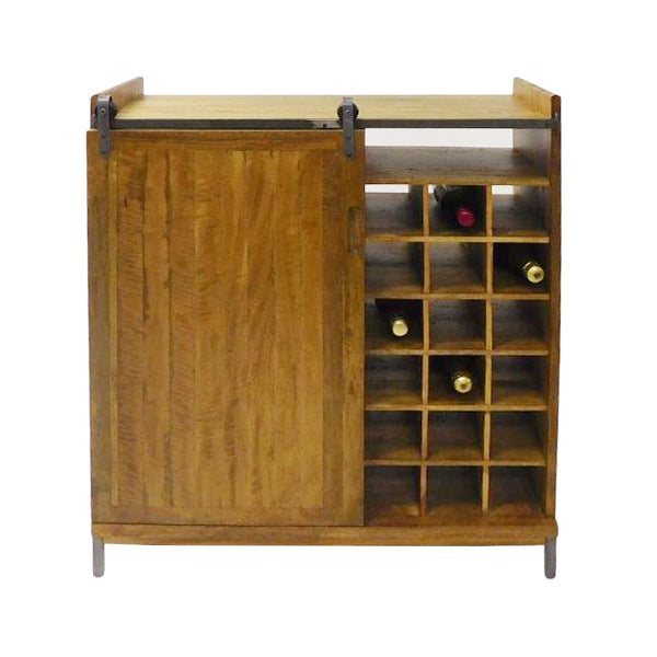 The Mali Drinks Cabinet, Sliding Door, Wooden - The Happy Den