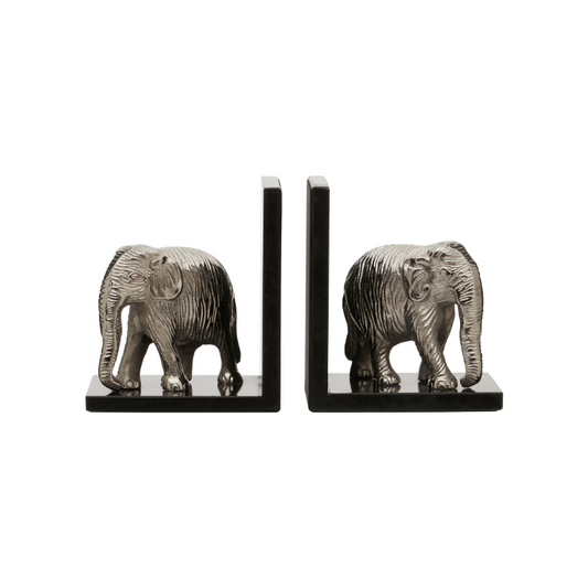 The Double Dumbo Elephant Silver Bookends
